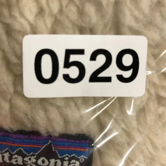 RARE Patagonia XS Retro X Cardigan High Pile Fleece Hooded Jacket ivory 0529 - Picture 11 of 12